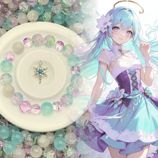 05-09 ❤ 新作 ❤【1547】サンドパン（アローラのすがた）   高級ガラスビーズ10mm,8mm,ラウンドカットビーズ10mm,高品質メタル