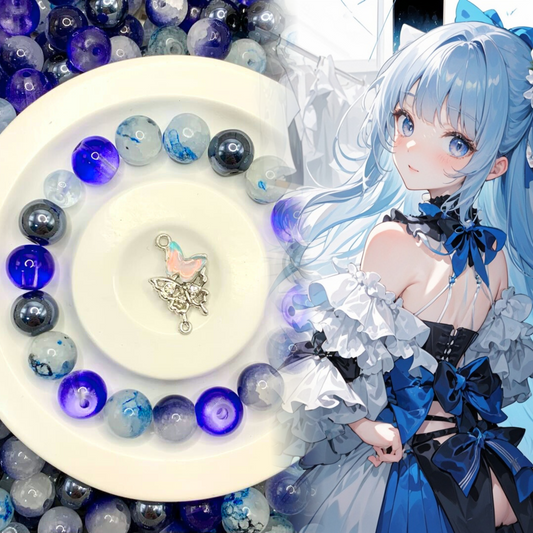 05-10 ❤ 新作 ❤【1558】ニャオニクス(オスのすがた)  高級ガラスビーズ10mm,8mm,高品質メタル