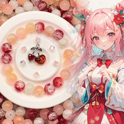 04-30 ❤ 新作 ❤【1521】ゾロア  高級ガラスビーズ10mm,スクエアカットビーズ,高品質メタル