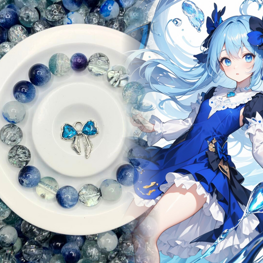 05-04 ❤ 新作 ❤【1529】メガオニゴーリ  高級ガラス10mm,8mm,夜光ビーズ10mm,高品質メタル
