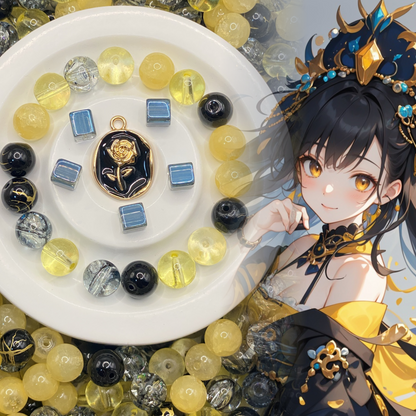 04-30 ❤ 新作 ❤【1522】エレブー   高級ガラスビーズ10mm,スクエアカットビーズ,高品質メタル