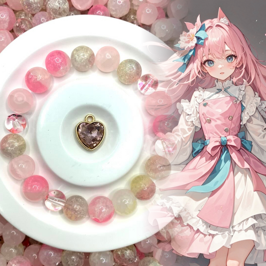 05-06 ❤ 新作 ❤【1540】ハピナス    高級ガラスビーズ10mm,8mm,高品質メタル