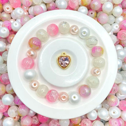 05-20 ❤ 新作 ❤【1591】オドリドリ(ふらふらスタイル)   高級ガラスビーズ10mm,8mm,高品質メタル