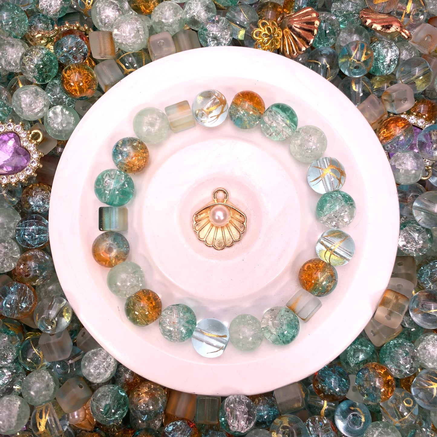 ガラスミックスビーズ