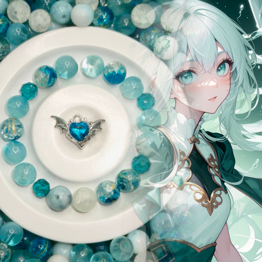 05-05 ❤ 新作 ❤【1532】カビゴン   高級ガラスビーズ10mm,多面カットビーズ8mm,高品質メタル