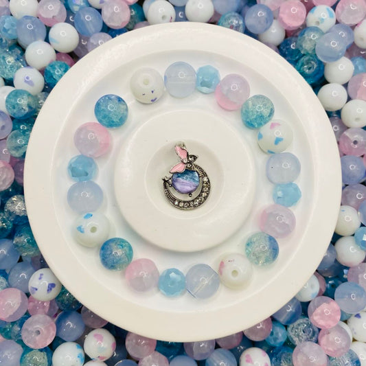 05-13 ❤ 新作 ❤【1580】テブリム  高級ガラスビーズ10mm,多面カットビーズ8mm,高品質メタル
