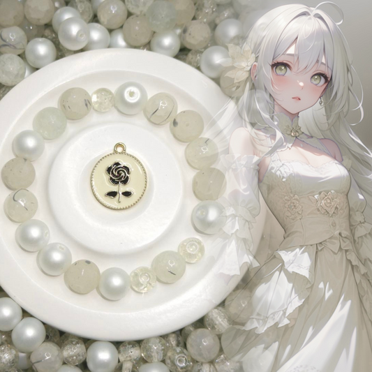 05-05 ❤ 新作 ❤【1534】ワッカネズミ   高級ガラスビーズ10mm,8mm,高品質メタル