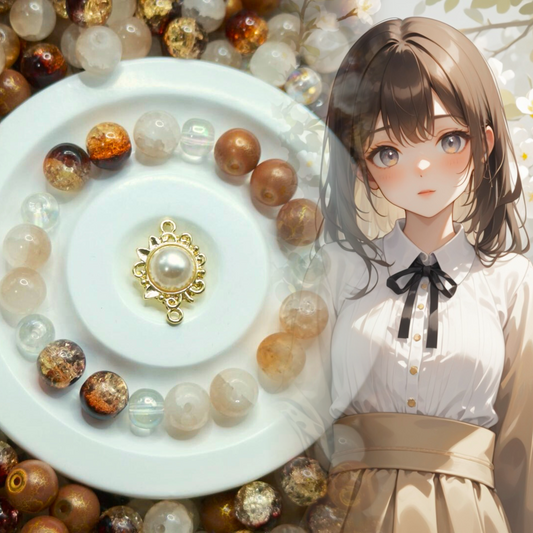 05-05 ❤ 新作 ❤【1536】ドーブル   高級ガラスビーズ10mm,8mm,高品質メタル