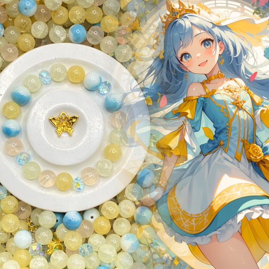03-25 ❤ 新作 ❤【1284】ニードルマン   高級ガラスビーズ10mm,多面カットビーズ8mm,かんつきスペーサー,花座,チャーム