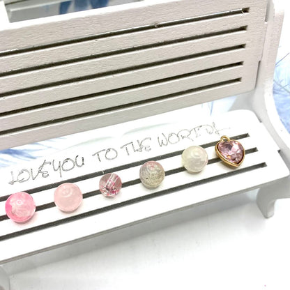 05-06 ❤ 新作 ❤【1540】ハピナス    高級ガラスビーズ10mm,8mm,高品質メタル