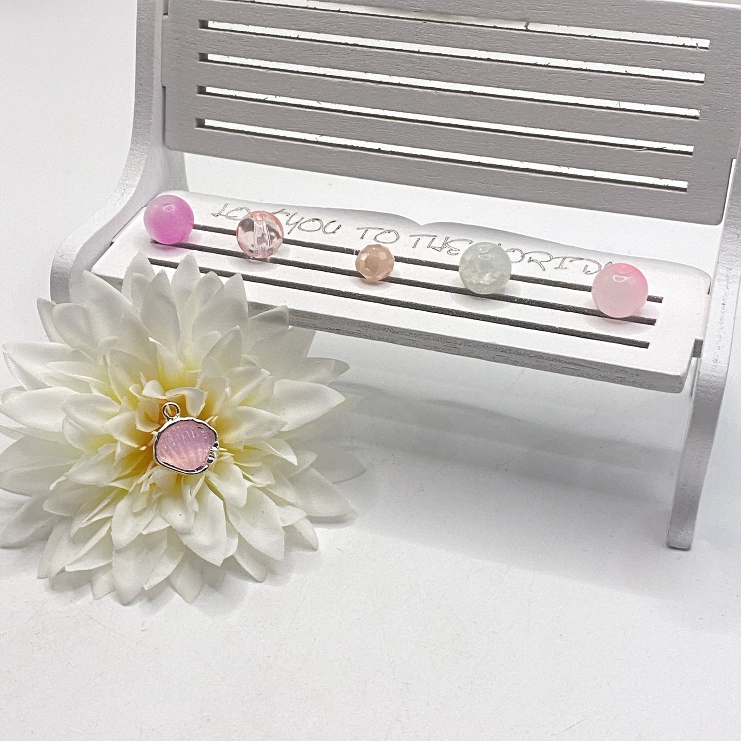 04-30 ❤ 新作 ❤【1520】サクラビス  高級ガラスビーズ,ラウンドカットビーズ10mm,多面カットビーズ8mm,高品質メタル