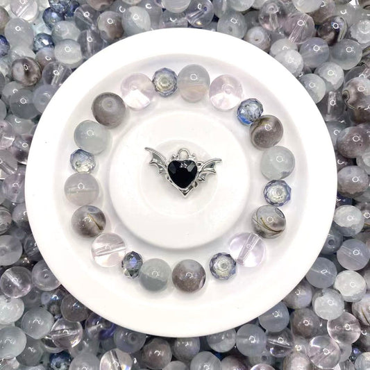05-13 ❤ 新作 ❤【1579】コドラ  高級ガラスビーズ10mm,多面カットビーズ8mm,高品質メタル