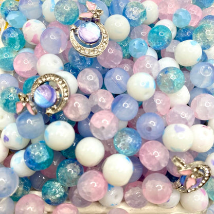 05-13 ❤ 新作 ❤【1580】テブリム  高級ガラスビーズ10mm,多面カットビーズ8mm,高品質メタル