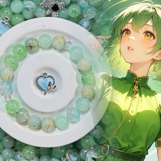 02-20 ❤ 新作 ❤【1039】パティ　 高級ガラスビーズ,夜光ビーズ10mm,多面カットビーズ6mm,高品質メタル,スペーサー等