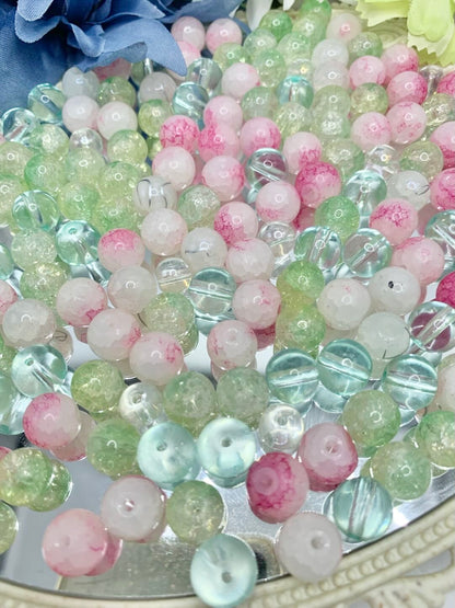 05-04 ❤ 新作 ❤【1528】シェイミ(ランドフォルム)  高級ガラスビーズ10mm,8mm,高品質メタル