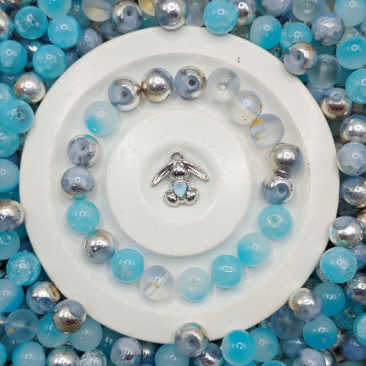 04-14 ❤ 新作 ❤【1408】ラプラス 高級ガラスビーズ10mm,8mm,高品質メタル